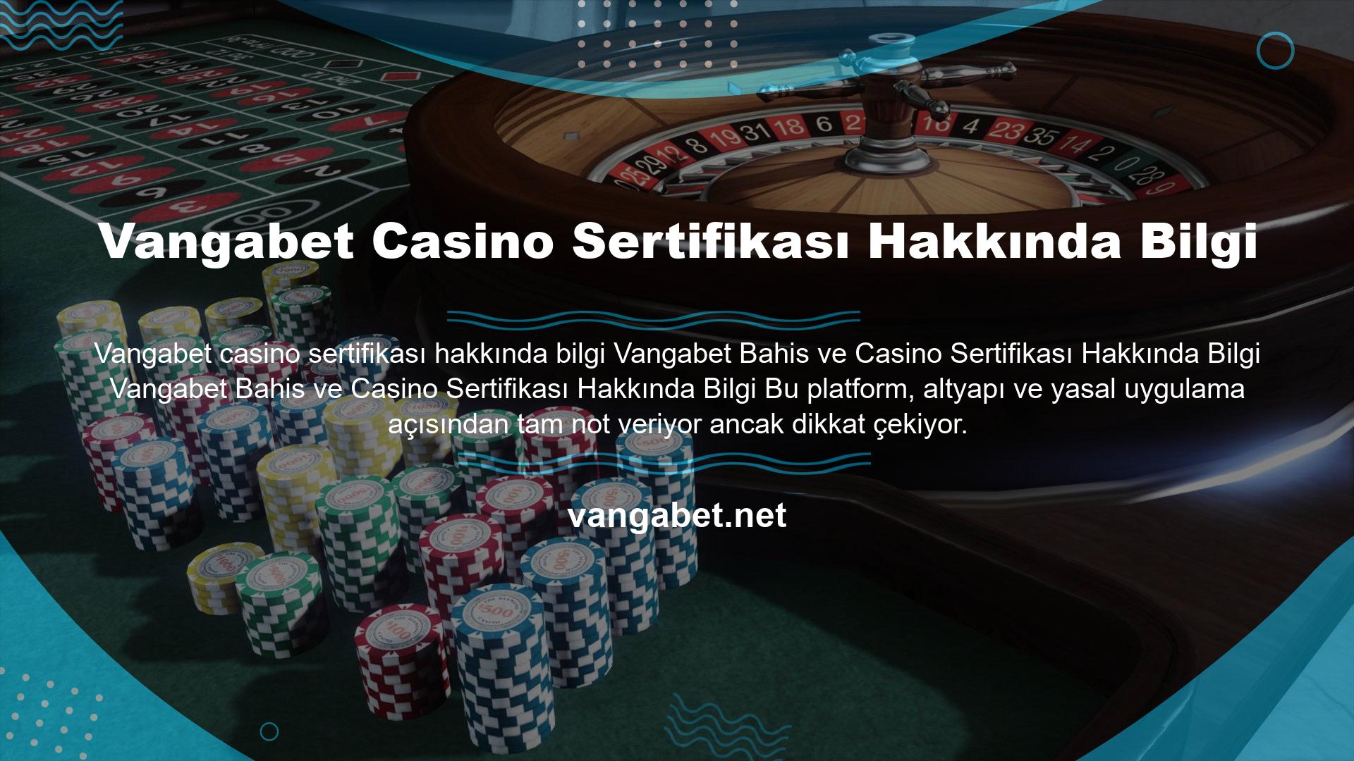 Bu oyun ve casino sertifikası yalnızca premium şirketlere sunulmaktadır